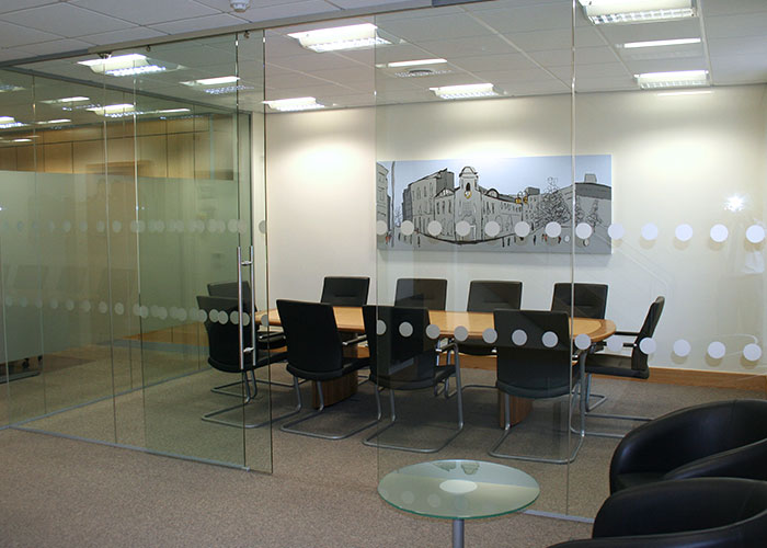 Frameless Glass Partitioning Office Partitions UK